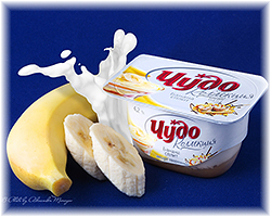 Йогурт сливки банан